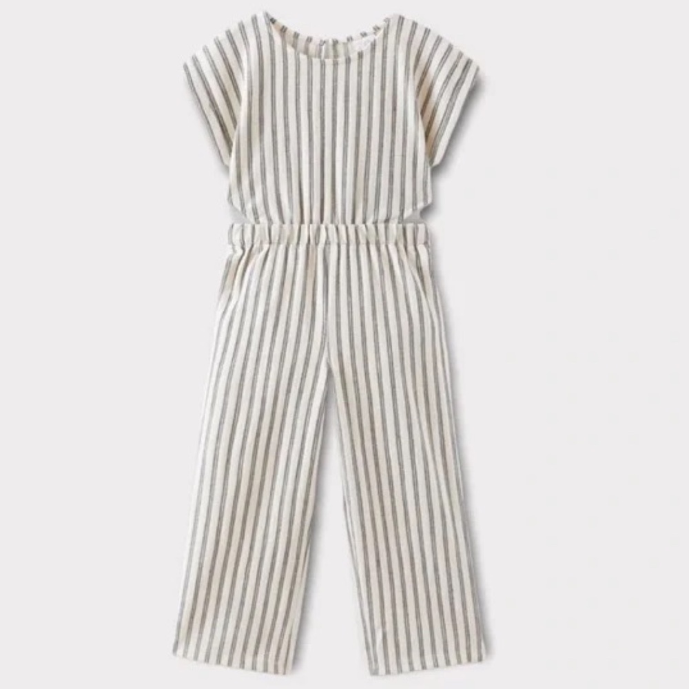 NWT - Zara Girls Striped Cut Out Jumpsuit - NEW WITH TAGS! So ADORBS!